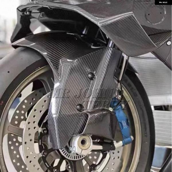 並行輸入品BMW S1000RR S1000R M1000RR R S1000XR M1000XR 100% カーボン フロントフェンダー マッドガード ブレーキディスク プロテクター オートバイ_4