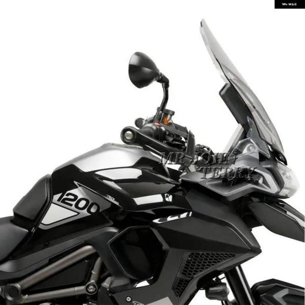 並行輸入品PUIG ツーリングスクリーン ライトスモーク TIGER 1200 GT RALLY PRO EXPLORER 2022 2023 2024 バイク ウィンドシールド ウインドスクリーン_4