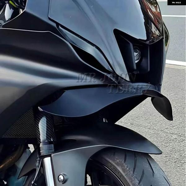 並行輸入品ヤマハ YZF R7 YZF-R7 YZFR7 バイク ブラック ダウンフォース ネイキッド フロントスポイラー ウィングレット エアロダイナミック ウィング_4