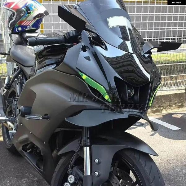 並行輸入品オートバイ エアロダイナミック ウィングレット エア圧式フロントスポイラー ヤマハ YZF R7 YZFR7 YZF-R7 フェアリング ウィング アンダーウ_3