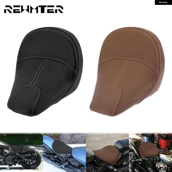 並行輸入品オートバイ レザードライバーフロントソロ ピリオンシート ライダー クッション サドルブラック/ブラウンINDIAN SCOUT 2015-20 SCOUT SIXTY_1