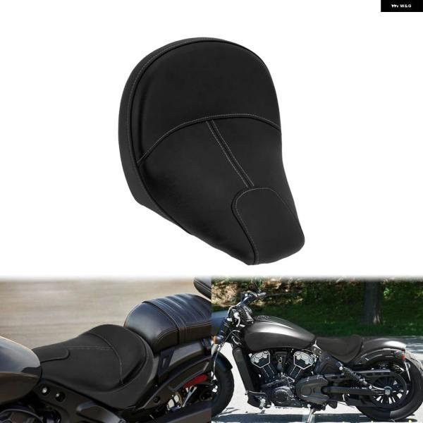 並行輸入品オートバイ レザードライバーフロントソロ ピリオンシート ライダー クッション サドルブラック/ブラウンINDIAN SCOUT 2015-20 SCOUT SIXTY_3