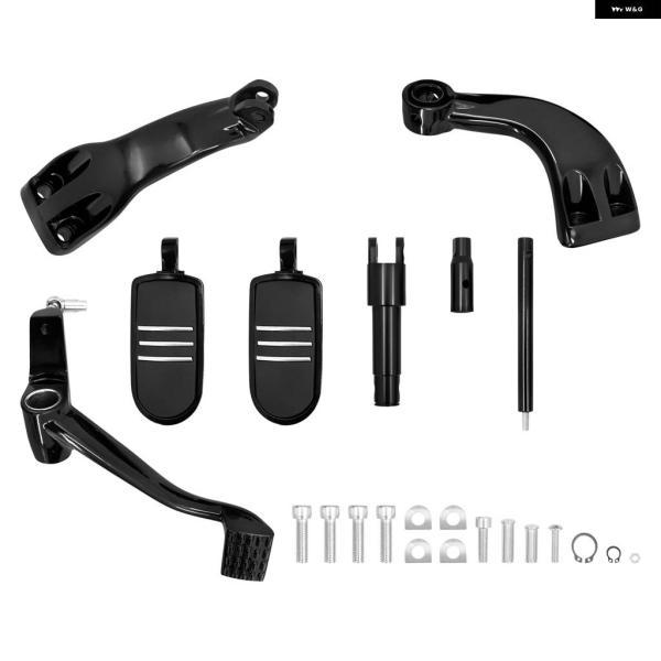 並行輸入品オートバイ ミッド コントロール キット フットペグ フットレスト ペダル シフト レバー リンケージセット ハーレー スポーツスター 1200 72_2