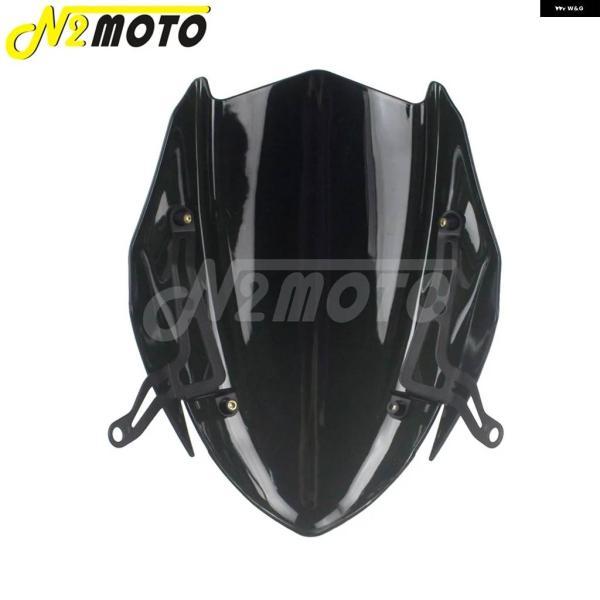 並行輸入品2017-2019年式 スズキ GSX-S750 GSXS750 GSXS 750 2019年型ABS プラスチック フロントガラス ディフレクター 付き バイク フロントガラス ブの画像