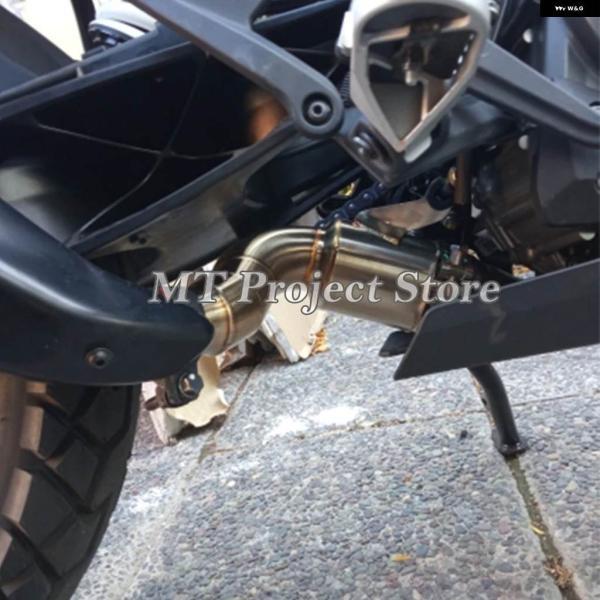 並行輸入品KTM 390 250 アドベンチャー KTM390 KTM250 2020 2021 バイク 排気エスケープ ミドルリンク パイプ モトマフラー チューブ スリップオンの画像