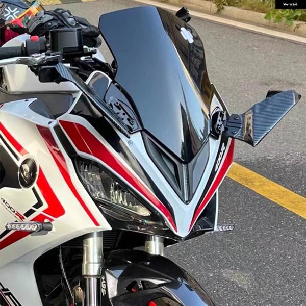 並行輸入品ホンダ CBR250R CBR400R CBR500R CBR600R 650R用 バイク サイドウイング フェアリング スポイラー フランクスポイラー フェアリング ミラーの画像