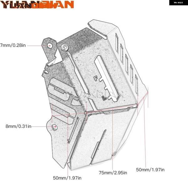並行輸入品ヤマハ MT-09 FJ09 MT09 FZ09 2014 - 19 バイク アクセサリー ラジエーター グリル ガード プロテクター カバーの画像