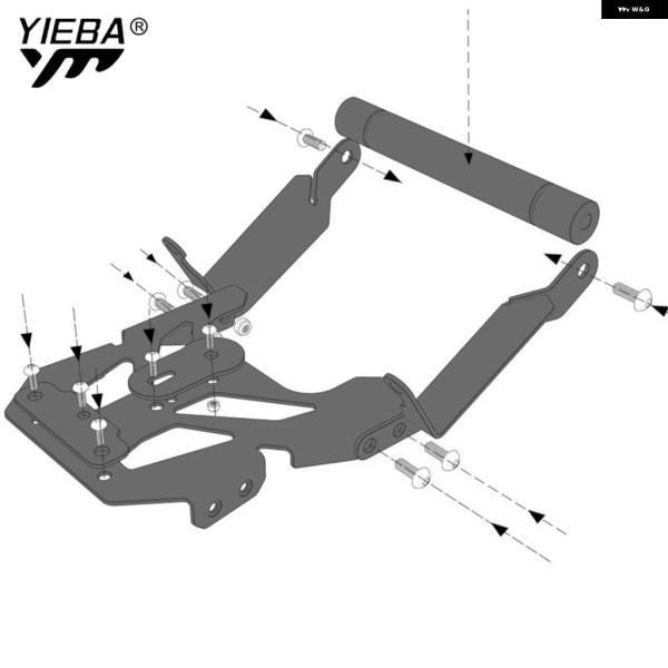 ブランド登録なし - 並行輸入品TRACER 9GT 9GTプラスナビゲーションGPSスマ 保持者 ヤマハ トレーサー9 GT用 手持ち部分赤ちょうちん 伸張 受け支える 人工衛星ナビゲーション