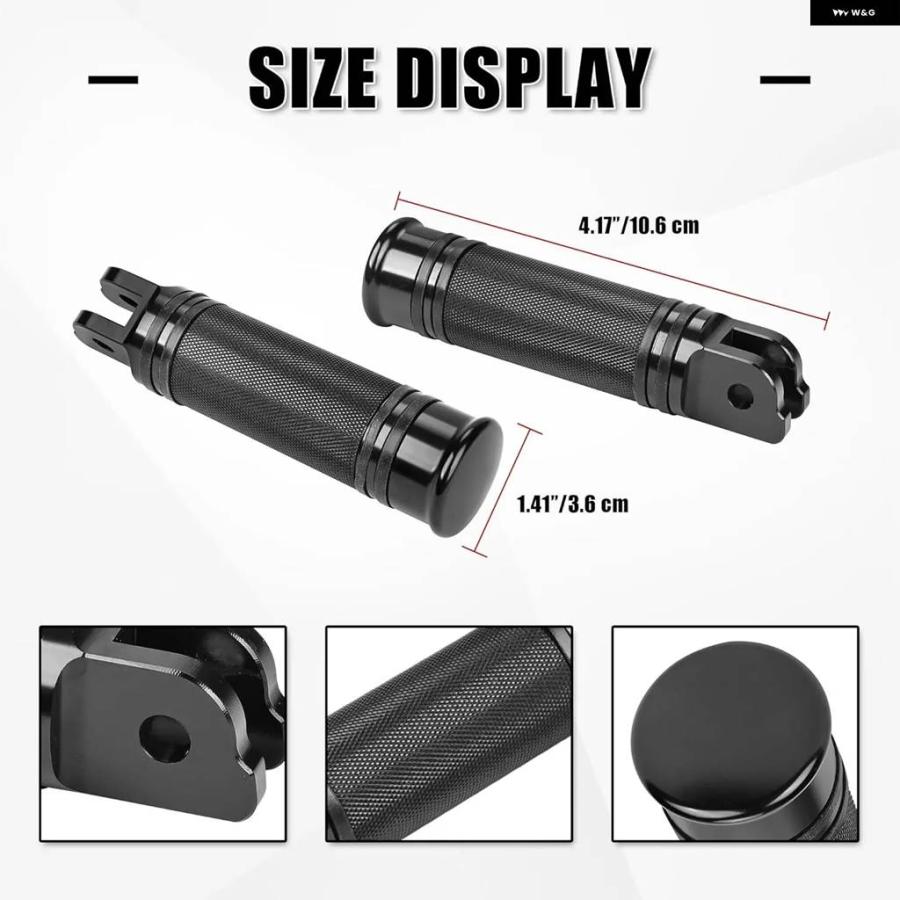 並行輸入品フットペグ メス マウント ソフテイル スリム FLSL 107/ロアライダー FXLR 107/ストリートボブ FXBB 107/ファット ボブ FXRB 107/スポーツ グの画像