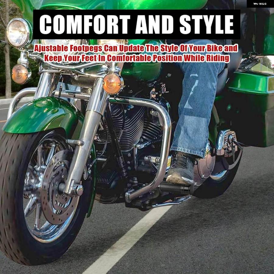 並行輸入品フットペグ メス マウント ソフテイル スリム FLSL 107/ロアライダー FXLR 107/ストリートボブ FXBB 107/ファット ボブ FXRB 107/スポーツ グの画像