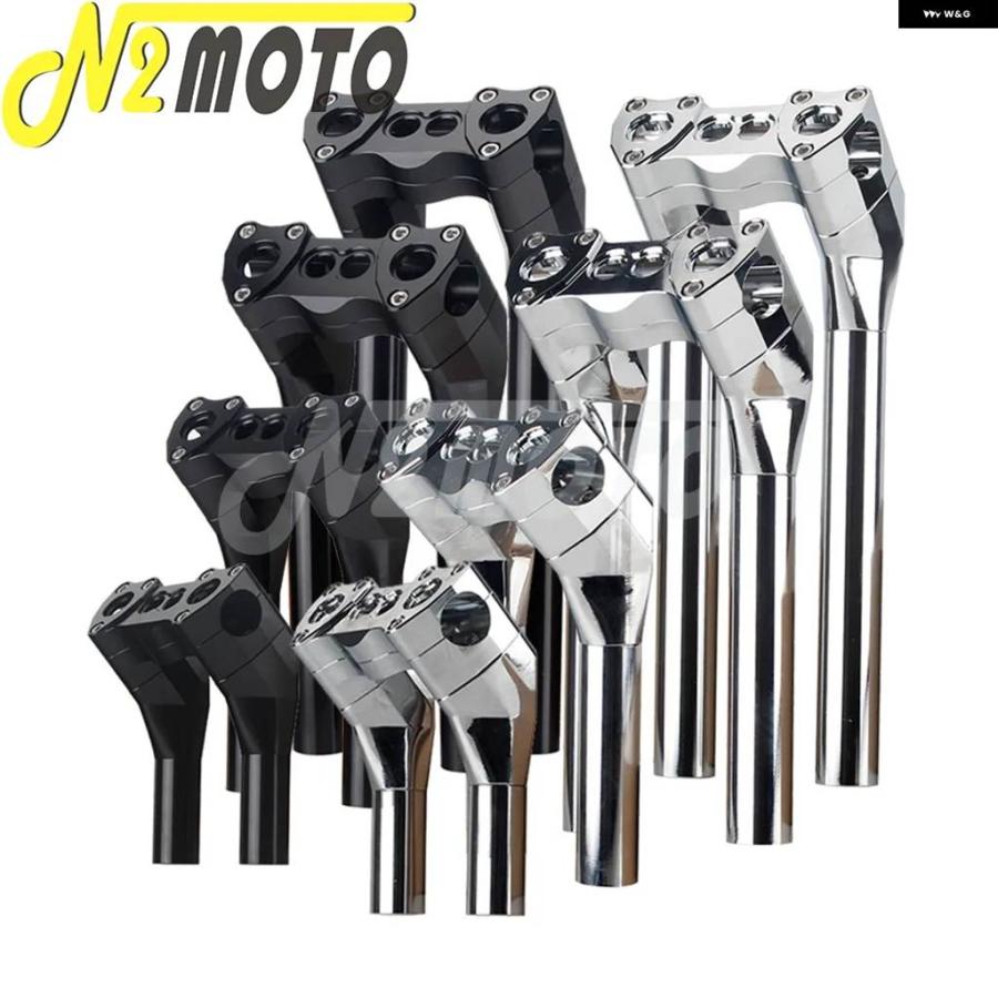 並行輸入品1インチ 25MM バイク クラブ スタイル ハンドルバー ライザークランプ ハーレー ダイナ ローライダー ストリートボブ スーパーグライド FXDF