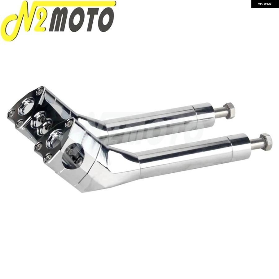 並行輸入品1インチ 25MM バイク クラブ スタイル ハンドルバー ライザークランプ ハーレー ダイナ ローライダー ストリートボブ スーパーグライド FXDF