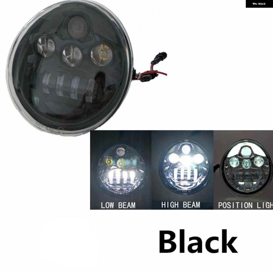 ブランド登録なし - 並行輸入品Vロッドマッスルナイト用極点LED 自動二輪車 前照灯 白いこと エンジェルアイズ を付けてV極点VRSCF VRSSC VRSCR 2002-2017用