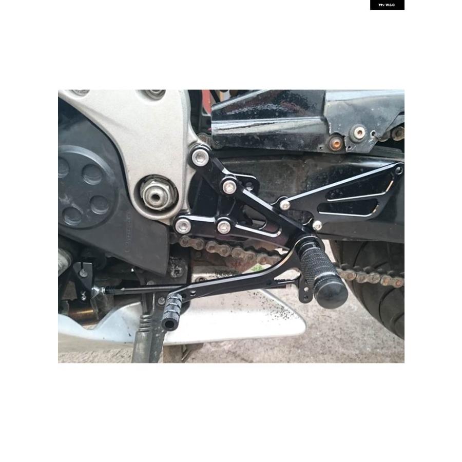 並行輸入品ホンダ CBR600F4I2001-200720022004年CNC バイク リアセット ペグペダル フットレストの画像