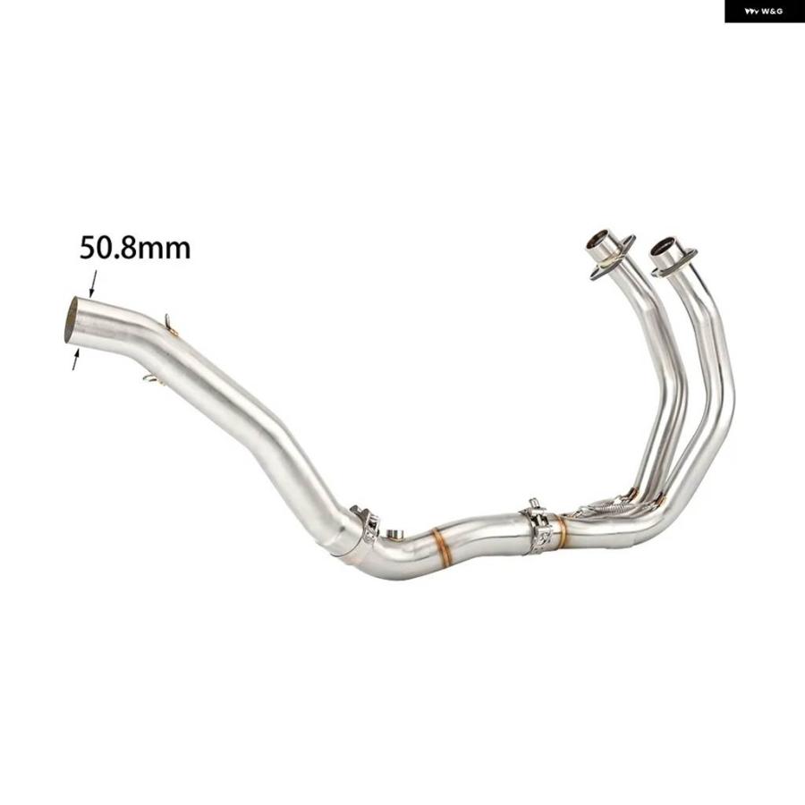並行輸入品ヤマハ R7 2021 - 23 YZFR7 YZF R7 エスケープ バイク マフラーヘッダー ハイレベルリンク パイプ 51MM スリップオンの画像