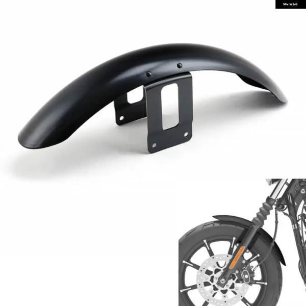 並行輸入品ハーレー スポーツスター XL1200 LOW XL883LアイアンロードスターXL883R用19インチフロントホイール バイク ブラックフロントフェンダー_4