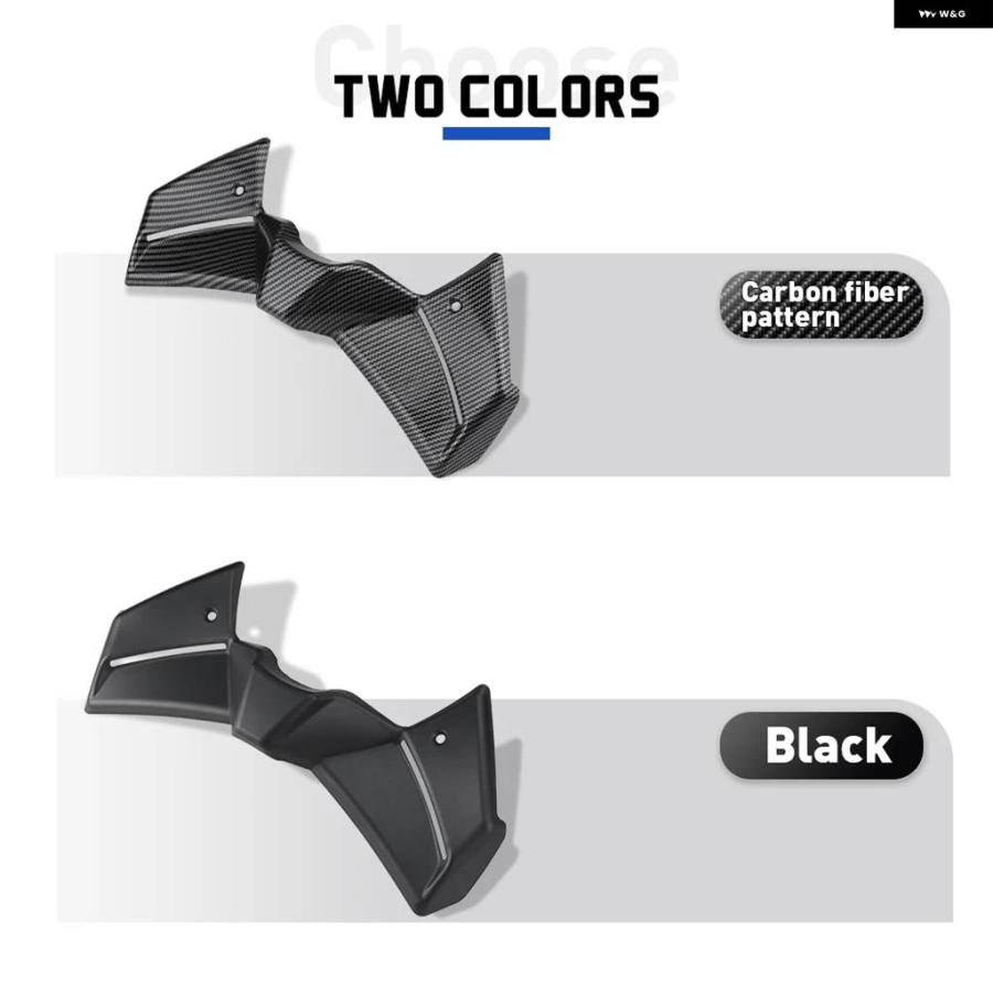 並行輸入品MT-09 SP 2024-2025年モデル用 ブラックダウンフォース ネイキッドフロントスポイラー ウィングレット 空力ウィングフロントスポイラー_7
