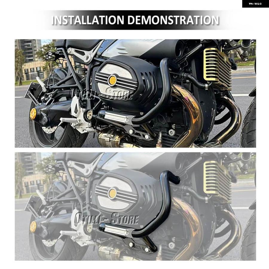 並行輸入品 バイク エンジン ガード バンパー クラッシュ バー プロテクター BMW RACER R NINET URBAN SCRAMBLE R NINET NINET Pの画像