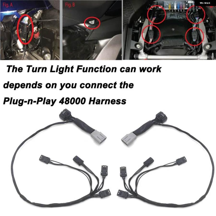 並行輸入品 ブラックメッキ GL1800 バイク ブレーキディスク LED ローターカバー ホンダ ゴールドウイング 1800 F6B GL1800 2018_9