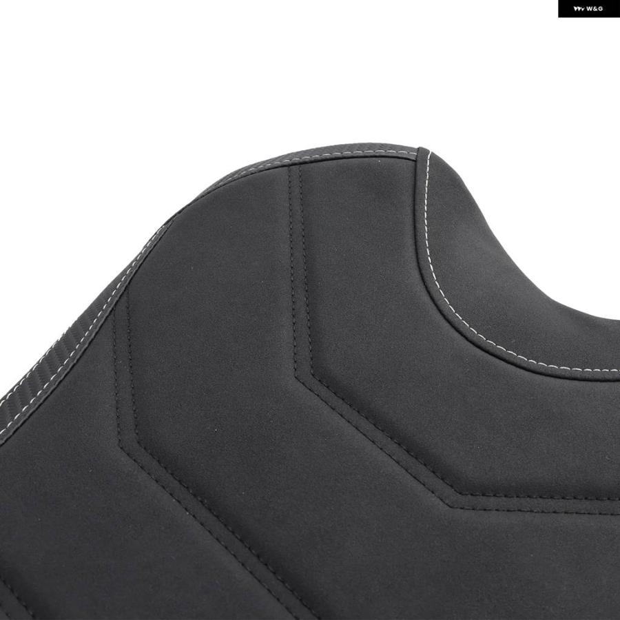 並行輸入品 フロントレイダーシート ドライバー クッション PU レッド ストリートトリプル 765/S/R 2023-2024 レッド_7