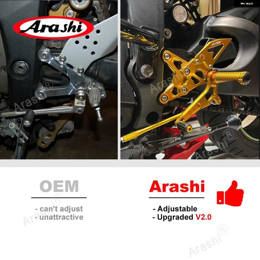 並行輸入品 バイク ライダー リアセット スズキ GSXR1000 2005 2006 K5 K6 フットペグ GSX1000R GSXR GSX-R 1000の画像