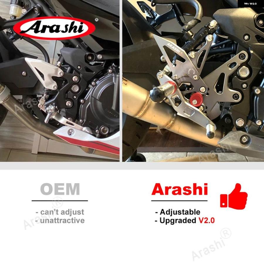 並行輸入品 カワサキ Z900 ZR900 2017-2019 バイク リアセット レース フットペグ Z-900 ZR-900 2018 2019の画像