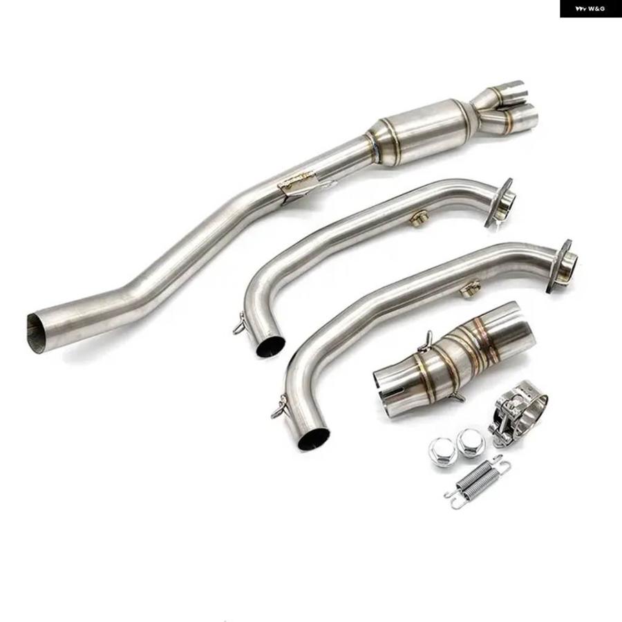 並行輸入品 CFMOTO 450MT MT450 2023 2024 スリップオン 51MM バイク フル システム エキゾーストヘッダー パイプ フロントリンの画像