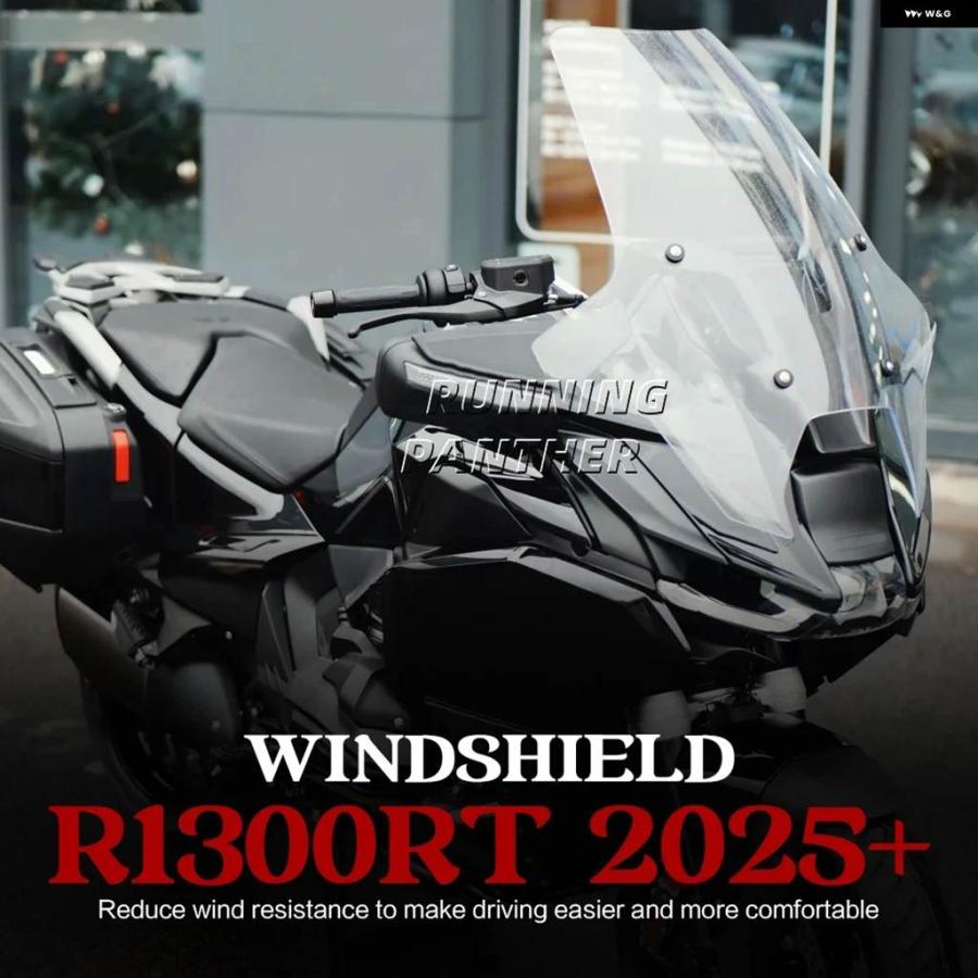 並行輸入品 BMW R1300RT 2025- オートバイ ハイウインドシールド ローウインドシールド ウインドシールドを上げる エア_5