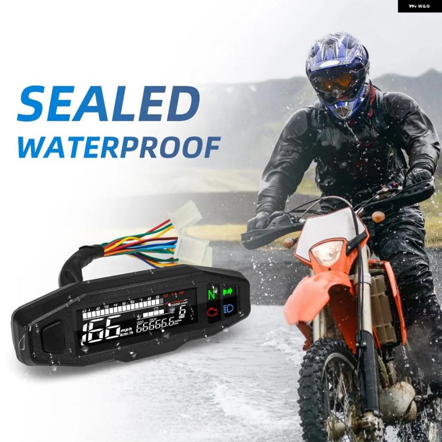 並行輸入品 AD バイク 計器デジタル スピード メーター KM/H