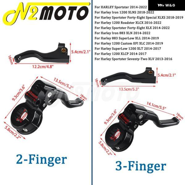 並行輸入品 オートバイ バイク ハンドル コントロール ブレーキ レバー クラッチフィンガー レバー ハーレー スポーツスター 1200 883 XLN XLCP XLT XLCX_2