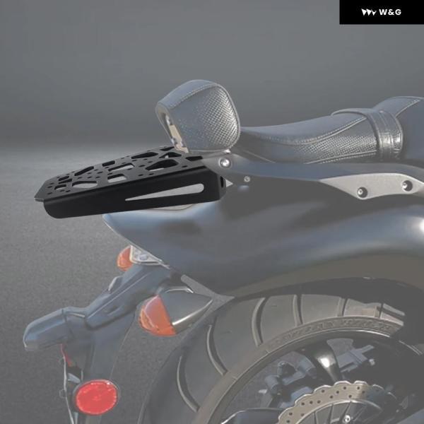 並行輸入品 ヤマハ V-MAX 1700 2009-2019 2020 VMAX 1700 オートバイ バイク リアラゲッジラック ケース シェルフ ホルダー キャリア ラゲッジ ホルダー ブ_5