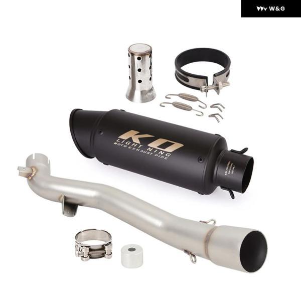 並行輸入品 ホンダ VFR1200X クロスツアラー 2012-2020/DCT 2014-2020/ハイランダー 2012-2015 オートバイ バイク 排気テールミッド パイプ DBキラーなしの画像