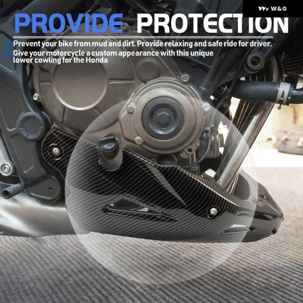 並行輸入品 ホンダ 2019-2023 CB650R CB650FE CB650F アクセサリー用 オートバイ バイク ベリーパン アンダー エンジン スポイラー フェアリング ガードカ_2
