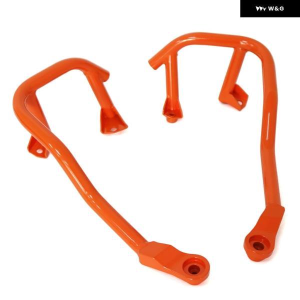 並行輸入品 DUKE990 DUKE 990 2024 2025 アクセサリー アンダー エンジン ガード クラッシュ バー アンダー上部 アンダーオレンジ クラッシュ バー_3