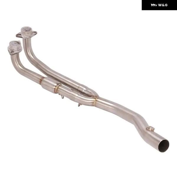 並行輸入品 KYMCO AK550 2017-2022用 フロント パイプ ヘッダーリンク チューブ オリジン インターフェース オートバイ バイク 排気 ステンレス マフラー_1