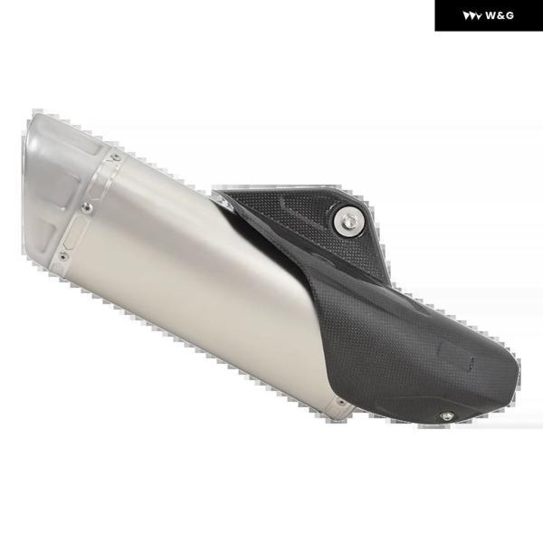 並行輸入品 ヤマハ R1M 2015 - 2020-23 用スリップオン オートバイ バイク 排気 システム エスケープマフラー DBキラー ヒートシールド 付きの画像