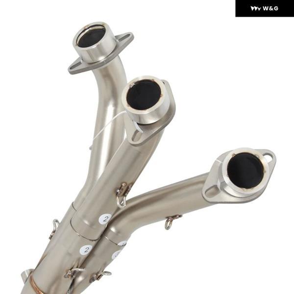 並行輸入品 ヤマハ MT09 FZ09 TRACER 9 GT XSR900 XSR 900 2020-23 用スリップオン オートバイ バイク 排気エスケープ システム フロントリンク パイプ_4