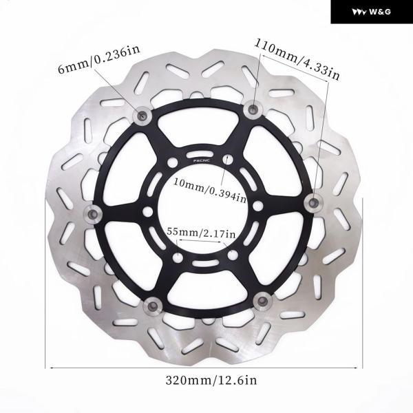 並行輸入品 320MM DUKE 390 DUKE390 2017-23 CNC オートバイ バイク フローティングフロント ブレーキディスク ローターアクセサリー_5