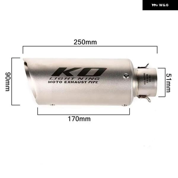 並行輸入品 CF-MOTO 300NK 300SR 300SS 250SR用51MM排気 システム 全年式 オートバイ バイク マフラーチップヘッダーフロントリンク パイプ ステンレス_1
