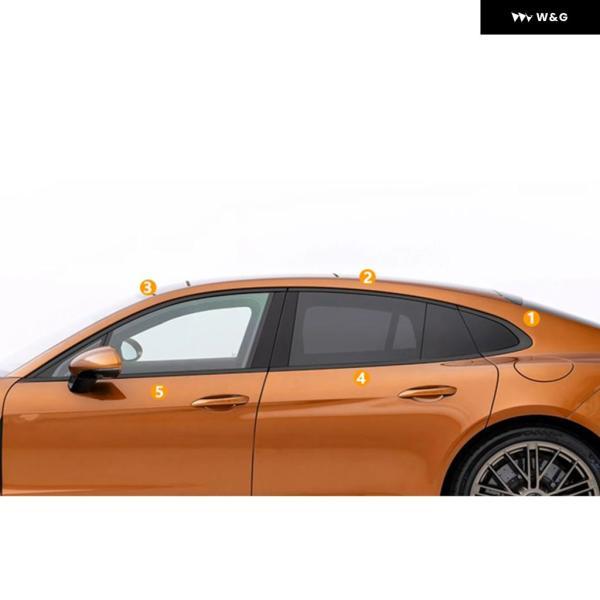 並行輸入品 ポルシェ パナメーラ 2024-2025用 ウィンドウシルストリップカバー 外装 ステッカー トリム_4