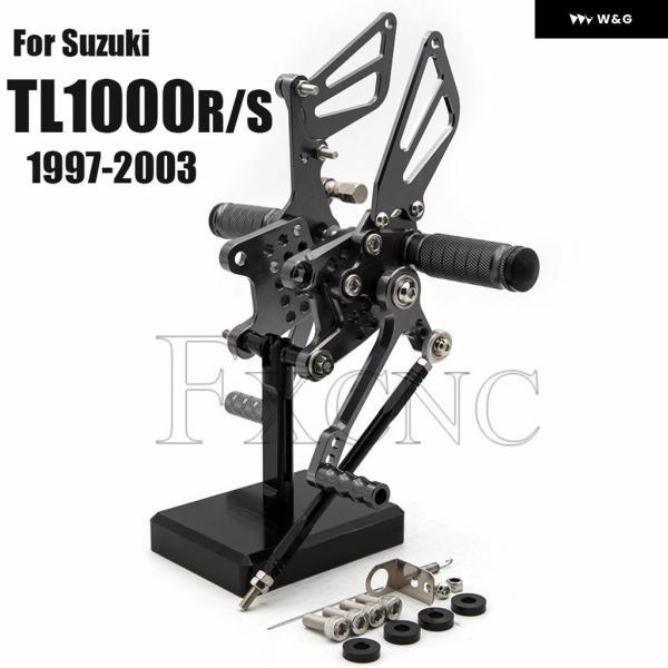 並行輸入品 スズキ TL1000S TL1000R TL1000 R S 1997-03 アルミ製 フットレスト リアセット フットペグ リアセット フットペダル_1
