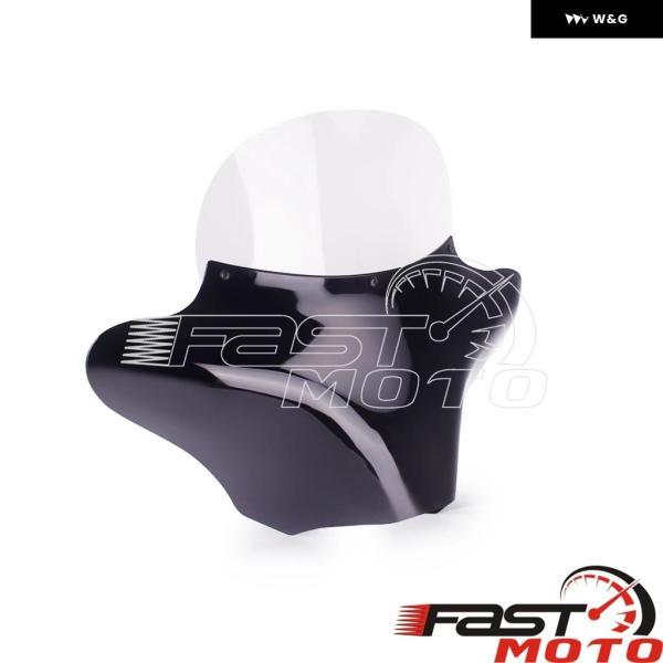 並行輸入品 ハーレー ダイナ スポーツスター ツーリング カスタム ファットボブ ロード グライド キング FLD用 フロント アウター バットウィング フェアリの画像
