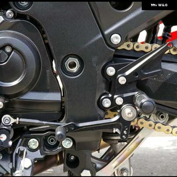 並行輸入品 カワサキ ZX14R / ABS ZZR1400 2012-2020 2019用 アルミ製 オートバイ バイク リアセット フットレスト フットペグ シフト ギア レバー フット_1