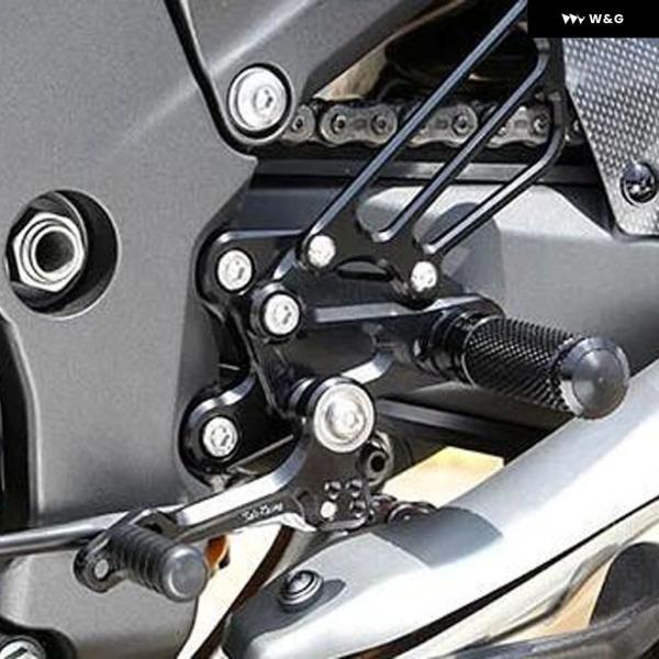 並行輸入品 カワサキ ZX14R / ABS ZZR1400 2012-2020 2019用 アルミ製 オートバイ バイク リアセット フットレスト フットペグ シフト ギア レバー フット_3