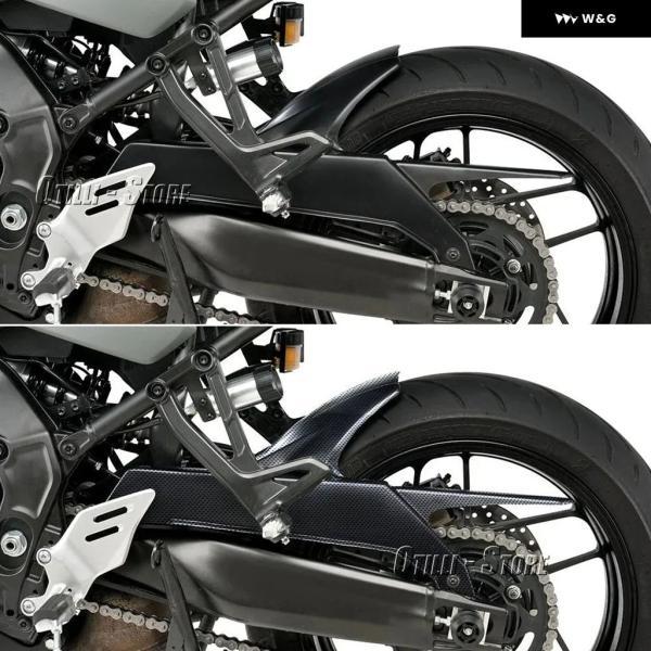 並行輸入品 ヤマハ TRACER 9 TRACER9 GT TRACER 9 GT 2021-24用 オートバイ バイク リアフェンダーホイール マッドガード ブラックカーボン_3