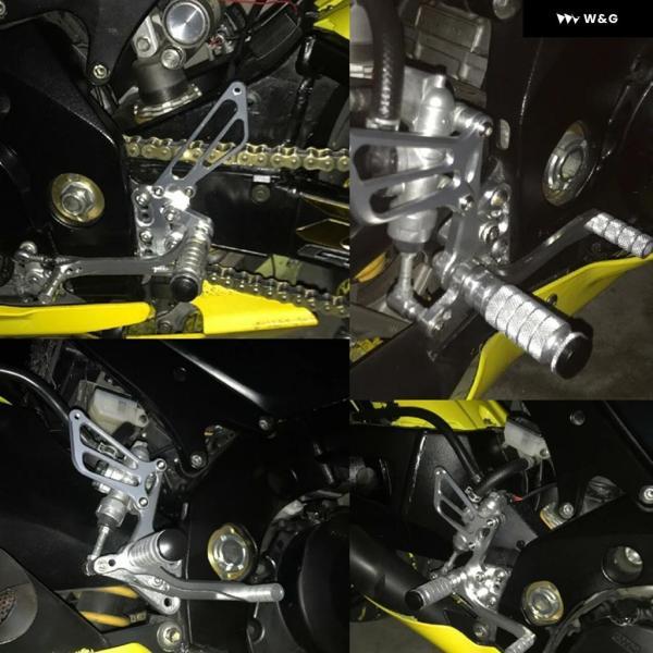並行輸入品 オートバイ バイク フットレスト アルミ製 リアセット フットペグ フットペグ ペダルレスト スズキ GSXR1000 GSXR 1000 K5 K6 2005 2006用の画像