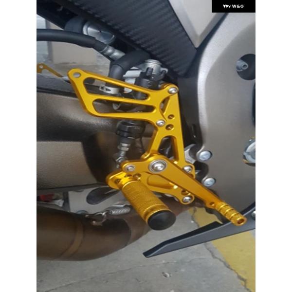 並行輸入品 スズキ GSXR600 GSXR750 2011-2025 CNC オートバイ バイク フットレスト リアセット フットペグ フットペグ ペダル GSX-R 750 2020 2021 2022用の画像