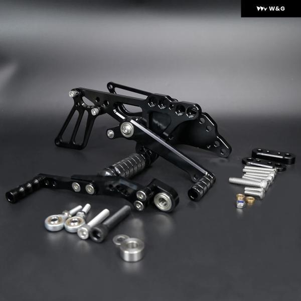 並行輸入品 スズキ GSXR600 GSXR750 2011-2025 CNC オートバイ バイク フットレスト リアセット フットペグ フットペグ ペダル GSX-R 750 2020 2021 2022用の画像