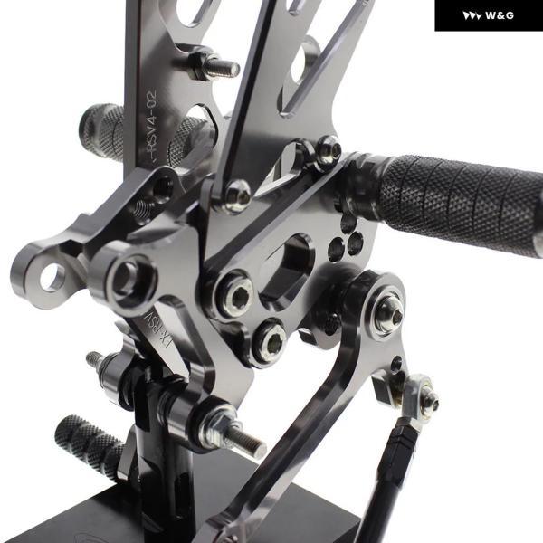並行輸入品 アプリリア RSV4 RF FACTORY RR 1000 2009-16 オートバイ バイク リアセット フットペグ フットレスト フットペダルペグの画像