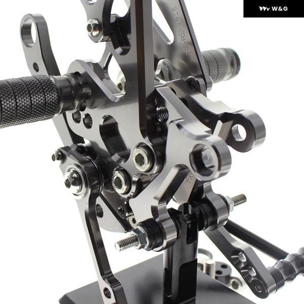 並行輸入品 アプリリア RSV4 RF FACTORY RR 1000 2009-16 オートバイ バイク リアセット フットペグ フットレスト フットペダルペグの画像